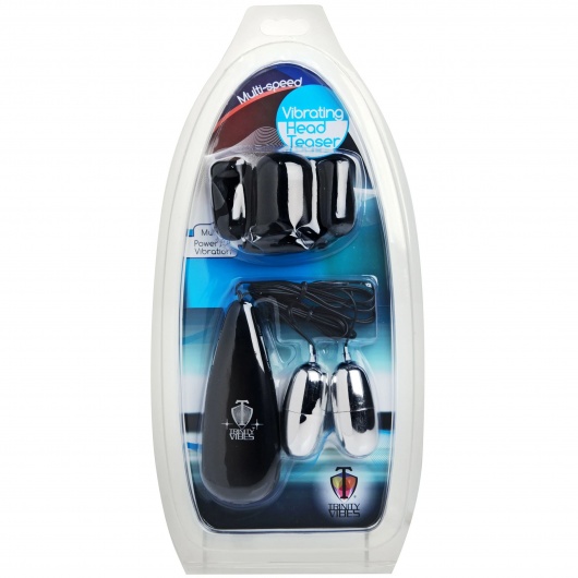 Черная стимулирующая насадка для головки полового члена Multi Speed Vibrating Penis Head Teaser - XR Brands - в Белгороде купить с доставкой