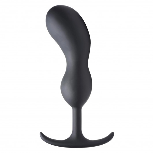 Черный массажер простаты с утяжелителями Premium Silicone Weighted Prostate Plug XL - 20,8 см. - XR Brands - в Белгороде купить с доставкой