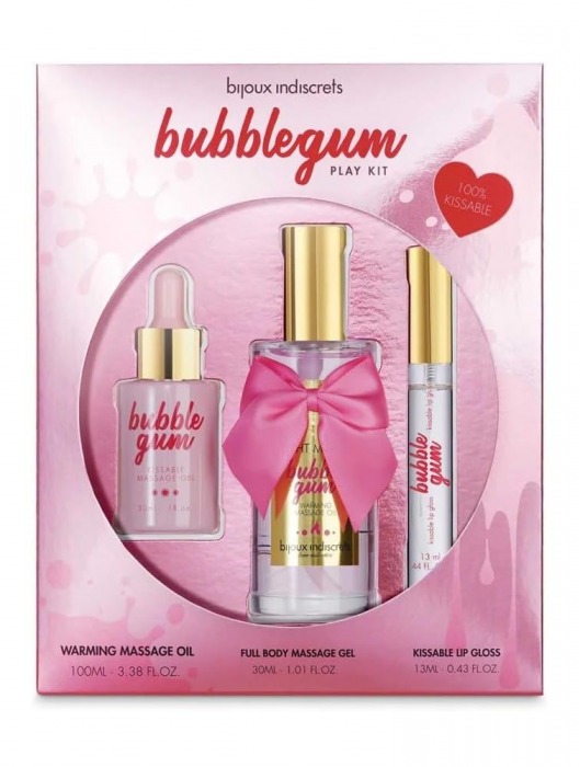 Набор средств для массажа и ласк Bubblegum Play Kit - Bijoux Indiscrets - купить с доставкой в Белгороде