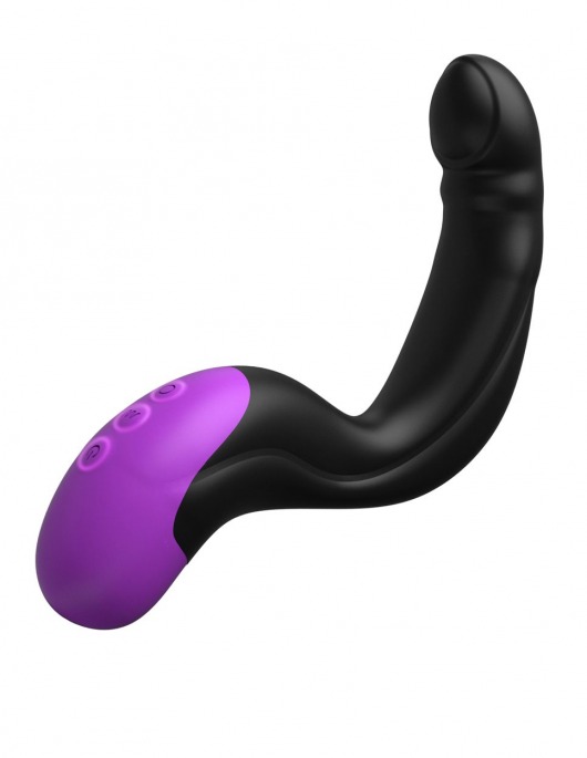 Черно-фиолетовый вибромассажёр простаты Hyper-Pulse P-Spot Massager - Pipedream - в Белгороде купить с доставкой