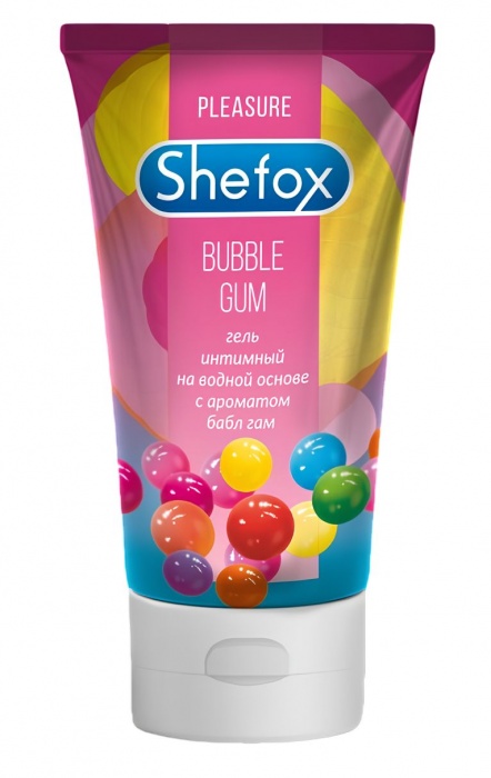 Интимная гель-смазка Shefox «Бабл гам» - 50 мл. - Shefox - купить с доставкой в Белгороде