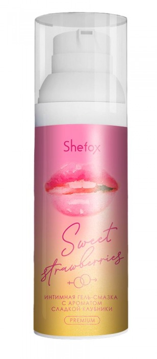 Интимная гель-смазка Shefox Premium «Сладкая клубника» - 50 мл. - Shefox - купить с доставкой в Белгороде