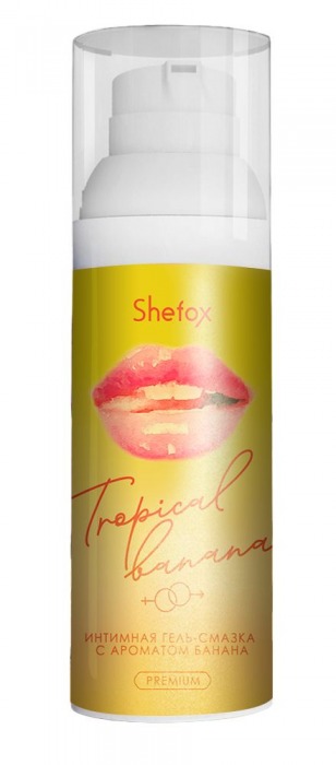 Интимная гель-смазка Shefox Premium «Тропический банан» - 50 мл. - Shefox - купить с доставкой в Белгороде