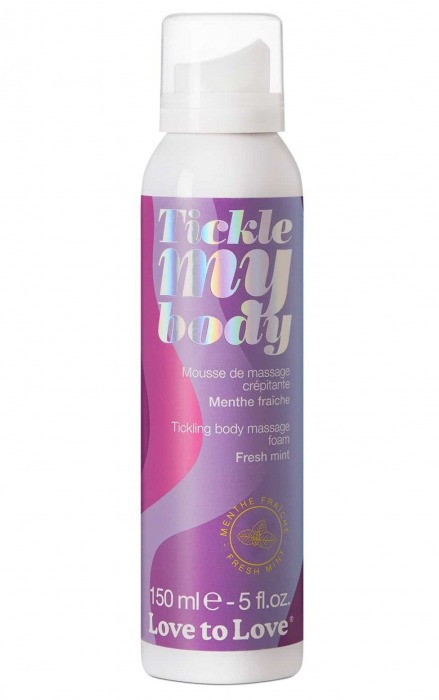 Массажная хрустящая пенка Tickle My Body Fresh Mint с ароматом мяты - 150 мл. - Love to Love - купить с доставкой в Белгороде