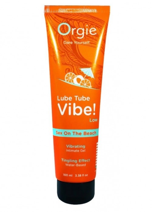 Гель с эффектом вибрации Lube Tube Vibe Low Sex On The Beach - 100 мл. - ORGIE - купить с доставкой в Белгороде