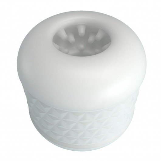 Белый сквозной мастурбатор Crystle - Baile - в Белгороде купить с доставкой