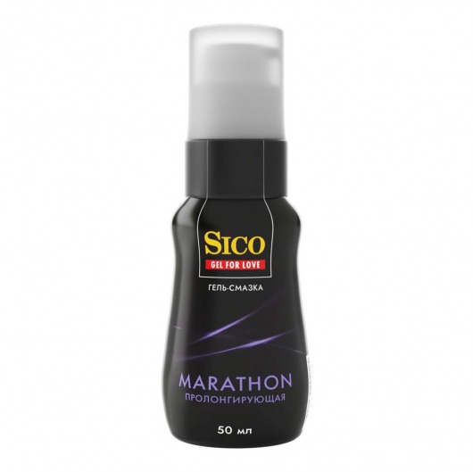 Пролонгирующая гель-смазка Sico Marathon - 50 мл. - Sico - купить с доставкой в Белгороде