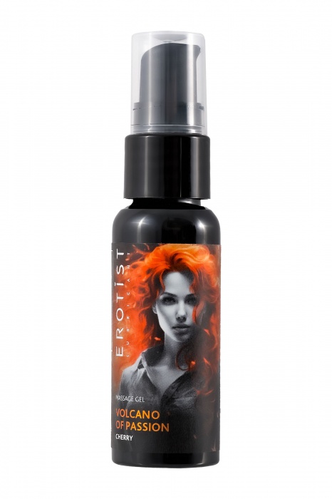 Гель с эффектом вибрации Volcano Of Passion со вкусом вишни - 25 мл. - Erotist Lubricants - купить с доставкой в Белгороде