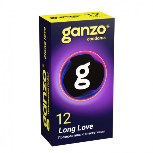 Презервативы с анестетиком для продления удовольствия Ganzo Long Love - 12 шт. - Ganzo - купить с доставкой в Белгороде
