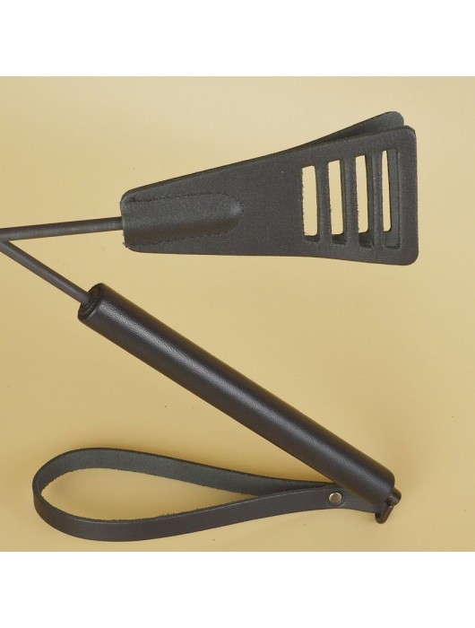 Черный кожаный стек «Сириус» - 60 см. - Sitabella - купить с доставкой в Белгороде