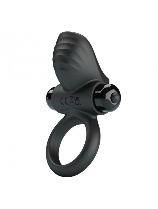 Черное эрекционное кольцо с вибрацией Adrien - Baile - в Белгороде купить с доставкой
