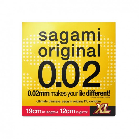 Презерватив увеличенного размера Sagami Original 0.02 XL-size - 1 шт. - Sagami - купить с доставкой в Белгороде
