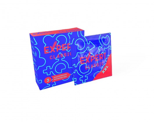 Презервативы увеличенного размера Expert Classic XXL - 3 шт. - Expert - купить с доставкой в Белгороде