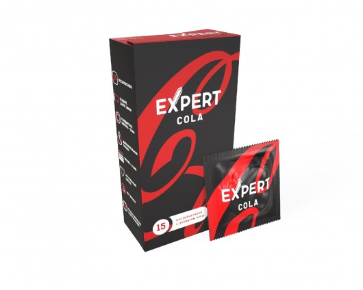 Презервативы с ароматом колы Expert Cola - 15 шт. - Expert - купить с доставкой в Белгороде