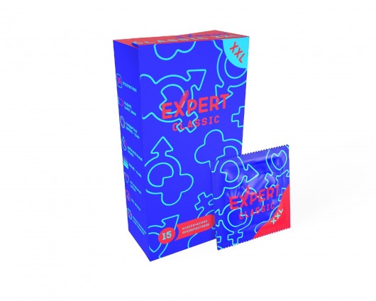 Презервативы увеличенного размера Expert Classic XXL - 15 шт. - Expert - купить с доставкой в Белгороде