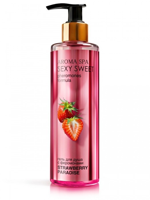 Гель для душа с феромонами и ароматом клубники Strawberry Paradise - 200 мл. -  - Магазин феромонов в Белгороде