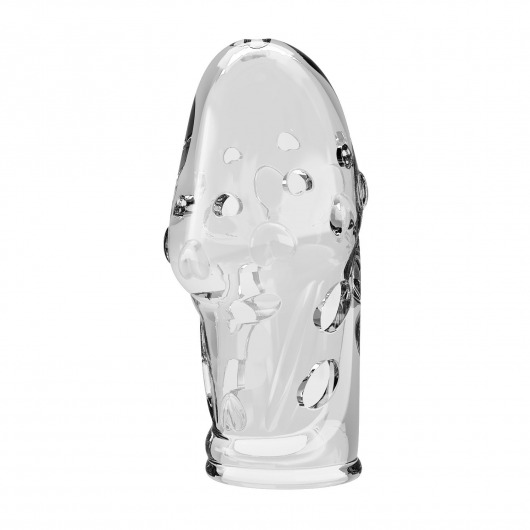 Прозрачная насадка на пенис Booker - 8 см. - Baile - в Белгороде купить с доставкой