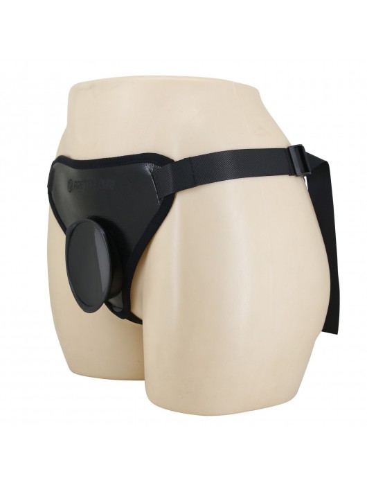 Черные трусики харнесс с платформой Caludio I - Baile - купить с доставкой в Белгороде