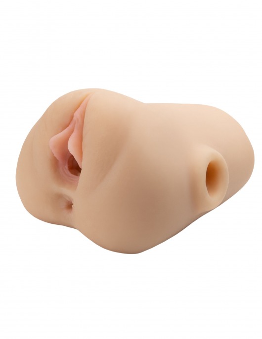 Телесный мастурбатор с вибрацией Double Pounder Vibrating Squeeze Stroker - Pipedream - в Белгороде купить с доставкой