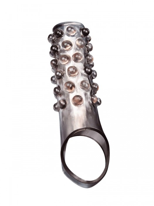 Дымчатая насадка на пенис с выпуклостями - 11 см. - Sex Expert - в Белгороде купить с доставкой