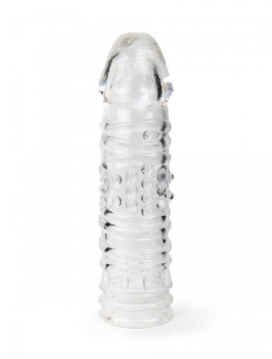 Прозрачная закрытая насадка на пенис - 17 см. - Sex Expert - в Белгороде купить с доставкой