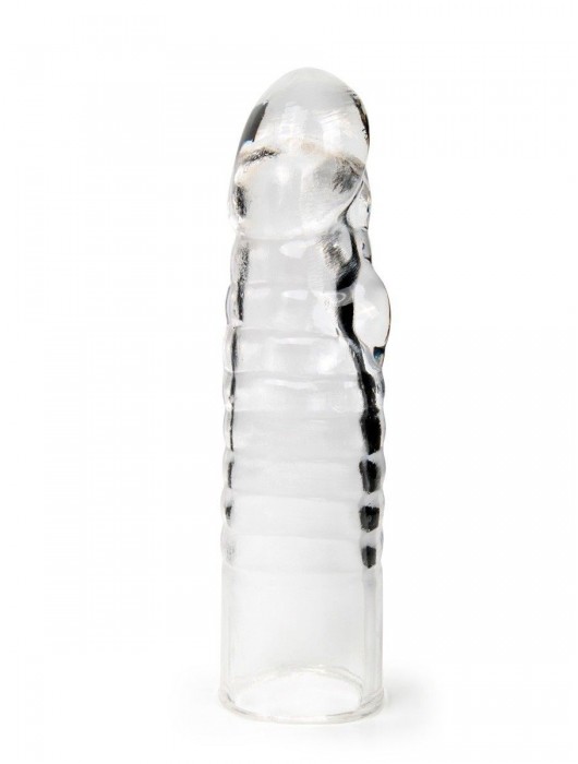 Прозрачная закрытая насадка на член - 15 см. - Sex Expert - в Белгороде купить с доставкой