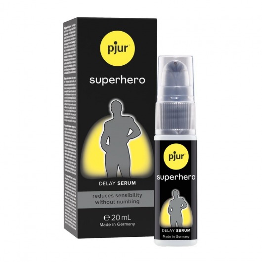 Пролонгатор-сыворотка pjur Superhero Delay Serum - 20 мл. - Pjur - купить с доставкой в Белгороде