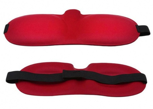 Красная глухая маска на резинке - Sitabella - купить с доставкой в Белгороде