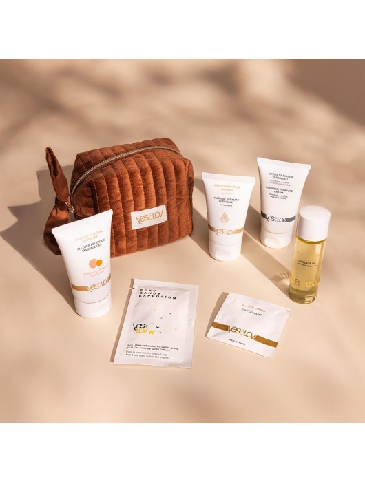 Набор YESforLOV La Trousse Enchantée в коричневой косметичке - YESforLOV - купить с доставкой в Белгороде