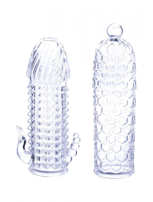 Набор из 2 прозрачных насадок на член Seductive Tickler Sleeves Set - NMC - в Белгороде купить с доставкой