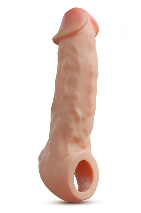 Телесная насадка-удлинитель Intrepid 9.25 Inch Realistic Penis Extender Sleeve - 23,5 см. - Blush Novelties - в Белгороде купить с доставкой