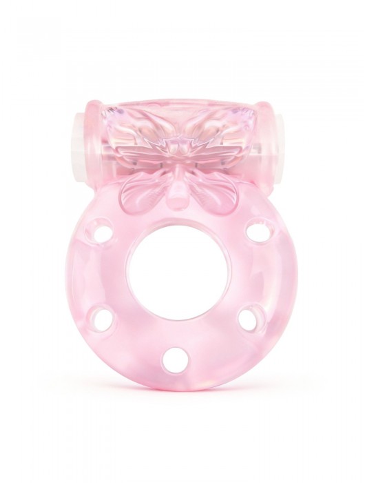 Розовое эрекционное виброкольцо с бабочкой - 1137 - в Белгороде купить с доставкой