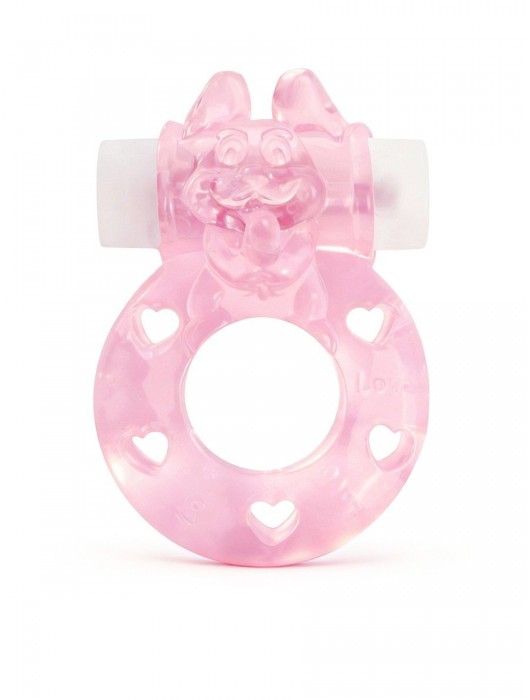 Розовое эрекционное виброкольцо в форме зайчика - 1137 - в Белгороде купить с доставкой