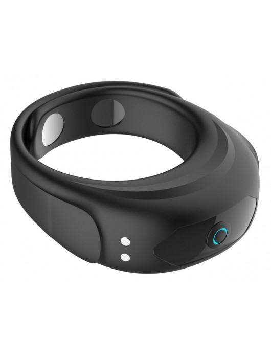 Черное эрекционное виброкольцо на ремешках - Boys of Toys - в Белгороде купить с доставкой