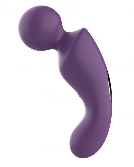 Фиолетовый изогнутый wand-вибратор - Secwell