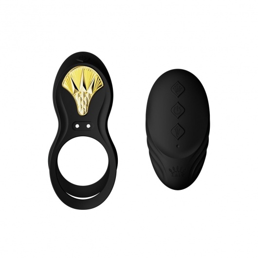 Черное эрекционное виброкольцо Bayek с пультом ДУ - Zalo - в Белгороде купить с доставкой