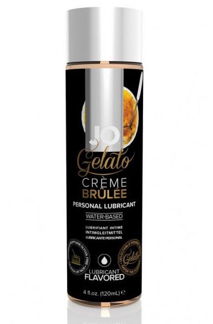 Лубрикант с ароматом крем-брюле JO GELATO CREME BRULEE - 120 мл. - System JO - купить с доставкой в Белгороде