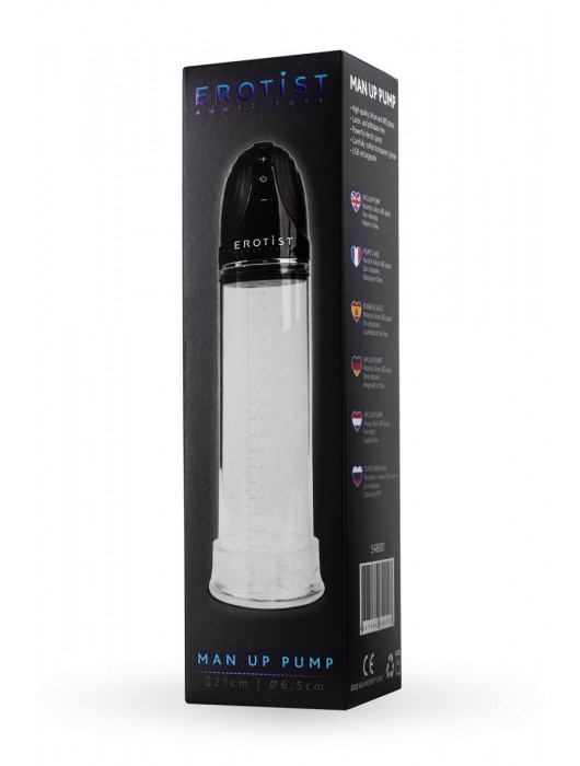 Автоматическая вакуумная помпа Man up pump - Erotist Adult Toys - в Белгороде купить с доставкой
