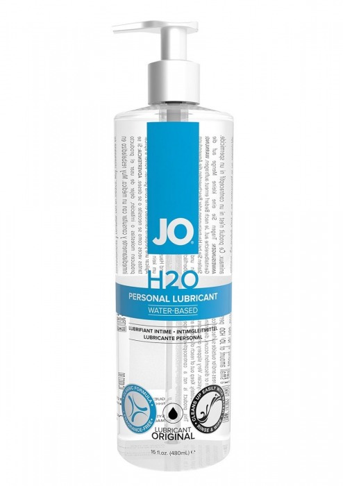 Лубрикант на водной основе JO Personal Lubricant H2O с дозатором - 480 мл. - System JO - купить с доставкой в Белгороде