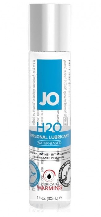 Возбуждающий лубрикант на водной основе JO Personal Lubricant H2O Warming - 30 мл. - System JO - купить с доставкой в Белгороде