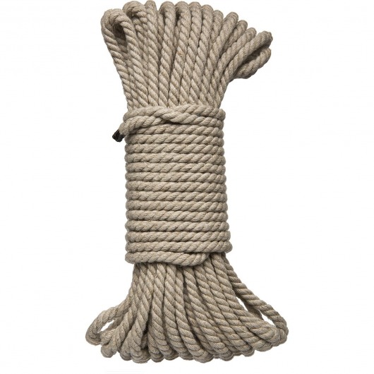 Бондажная пеньковая верёвка Kink Bind   Tie Hemp Bondage Rope 50 Ft - 15 м. - Doc Johnson - купить с доставкой в Белгороде