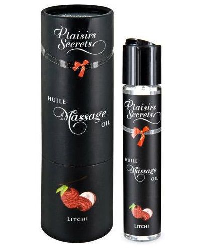 Массажное масло с ароматом личи Huile de Massage Gourmande Litchi - 59 мл. - Plaisir Secret - купить с доставкой в Белгороде