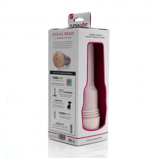 Мастурбатор-вагина Fleshlight Girls - Jessica Drake Heavenly - Fleshlight - в Белгороде купить с доставкой
