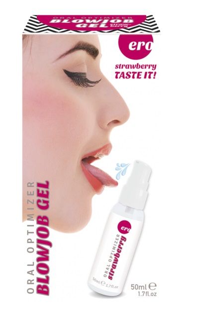 Увлажняющий гель для орального секса с ароматом клубники - 50 мл. - Ero - купить с доставкой в Белгороде