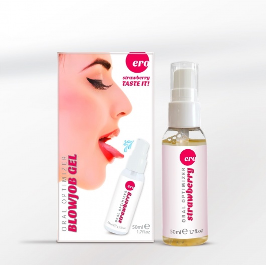 Увлажняющий гель для орального секса с ароматом клубники - 50 мл. - Ero - купить с доставкой в Белгороде