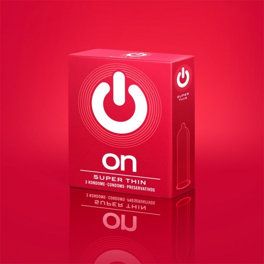 Супертонкие презервативы ON) Super Thin - 3 шт. - ON) - купить с доставкой в Белгороде