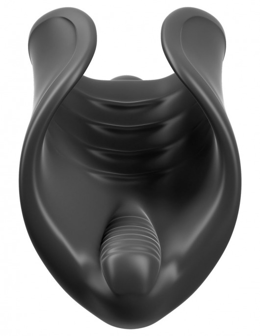 Чёрный мастурбатор Vibrating Silicone Stimulator с вибрацией - Pipedream - в Белгороде купить с доставкой