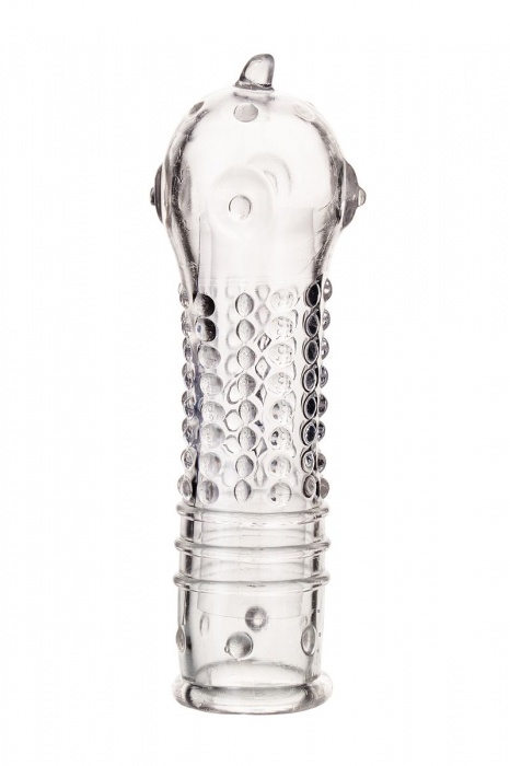 Прозрачная закрытая насадка на пенис TOYFA A-Toys - 14,7 см. - A-toys - в Белгороде купить с доставкой