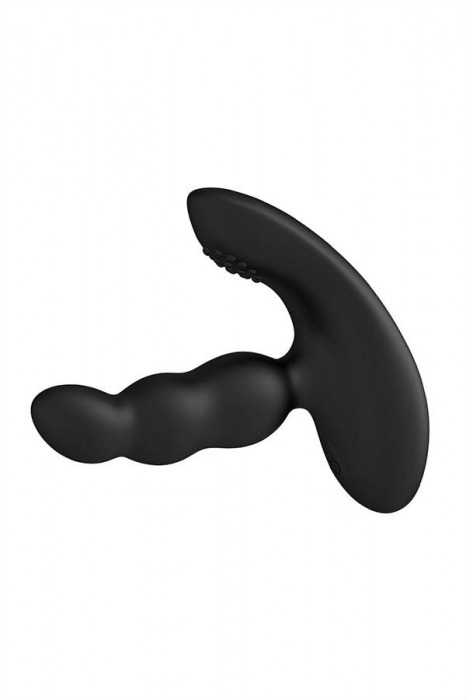 Черный силиконовый стимулятор простаты Levett Nitoc с пультом ДУ - Levett - в Белгороде купить с доставкой