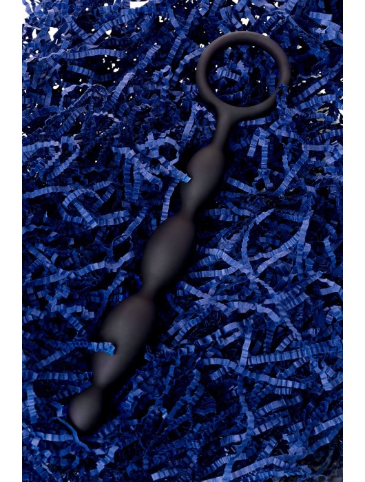 Анальная цепочка черного цвета A-toys - 19,5 см. - A-toys